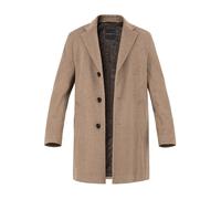 bugatti Mantel Herren Reverskragen Wolle beige, 56 (XXL)