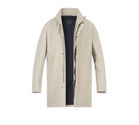 bugatti Mantel Herren Stehkragen Mikrofaser beige, 52 (L)