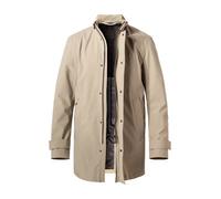 bugatti Mantel Herren Stehkragen Mikrofaser grau, 48 (S)