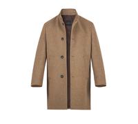 bugatti Mantel Herren Stehkragen Wolle beige, 54 (XL)