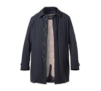 bugatti Mantel Herren Umlegekragen Mikrofaser blau, 50 (M)