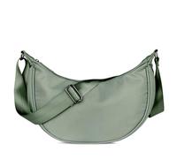 bugatti Mare 1.0 Crossbody-Moonbag für Damen, leichte Halbmond-Umhängetasche aus Polyester, olive
