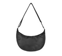 bugatti Mare 1.0 Crossbody-Moonbag für Damen, leichte Halbmond-Umhängetasche aus Polyester, schwarz