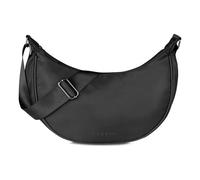 Bugatti Fashion Umhängetasche Mare 1.0 Crossbody-Moonbag Halbmond aus Polyester Damen Schwarz 31 cm