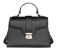 bugatti Mare 3.0 kleine Henkeltasche für Damen, elegante Umhängetasche aus Kunstleder, schwarz