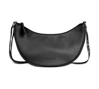 bugatti Mare 3.0 Moonbag für Damen, leichte Halbmond-Umhängetasche aus Kunstleder, schwarz