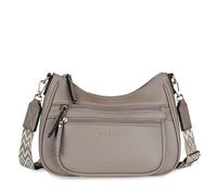 bugatti Mare 3.0 Umhängetasche für Damen mittelgroß, Schultertasche aus Kunstleder, taupe