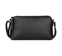 bugatti Mare 3.0 Umhängetasche für Damen aus Kunstleder, kleine Clutch mit Schulterriemen, schwarz