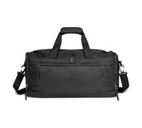 bugatti Mare Basic Reisetasche, leichte Handgepäck-Tasche mittelgroß, Duffel Bag in schwarz