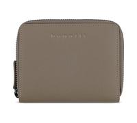 bugatti Mira kleine Damenbörse mit RV aus echtem Leder, Geldbörse mit RFID-Schutz, grau