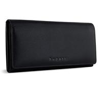 bugatti Mira Ladies Long Wallet With Flap Black