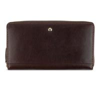 bugatti Neaples Ladies Wallet Zip Around Brown