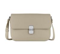 bugatti Nela Damen-Schultertasche zum Umhängen, Box-Bag M aus Kunstleder, beige