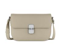 bugatti Nela Damen-Schultertasche zum Umhängen, kleine Box-Bag aus Kunstleder, beige