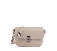 bugatti Nela Damen-Schultertasche zum Umhängen, kleine Box-Bag aus Kunstleder, beige