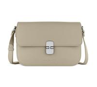 bugatti Nela Damen-Schultertasche zum Umhängen, Box-Bag M aus Kunstleder, beige