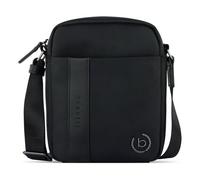 bugatti Nero, Herren Umhängetasche mit Lederakzenten, Schultertasche, Messenger Bag, schwarz