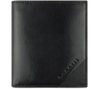 bugatti Nobile Hochformatbörse aus echtem Leder - kleine Geldbörse RFID Schutz, schwarz