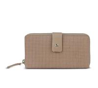 bugatti Noemi Damen-Langbörse aus Leder, Lange Geldbörse mit RFID-Schutz für Frauen, Sand