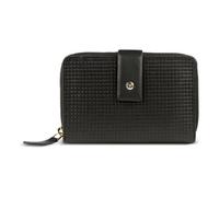 Bugatti Damengeldbörse Noemi – Leder, RFID-Schutz, Reißverschluss – Schwarz M 14 cm