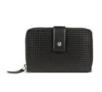 Bugatti Damengeldbörse Noemi – Leder, RFID-Schutz, Reißverschluss – Schwarz M 14 cm