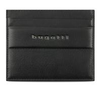 bugatti Nome Kartenetui aus Kalbleder, Kreditkartenetui mit RFID-Schutz, Schwarz