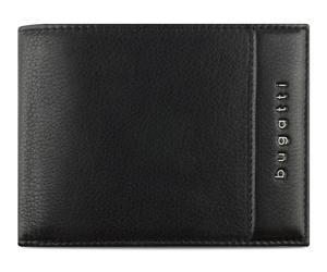 bugatti Nome Wallet With Flap + Zip Black