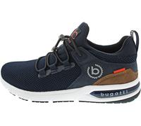 bugatti Herren Low-Top Sneaker, Männer Halbschuhe, Wechselfußbett,Strassenschuhe,Freizeitschuhe,Turnschuhe,Laufschuhe,dunkelblau (4100),43 EU / 8.5 UK