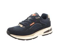 Sneaker BUGATTI, Herren, Gr. 45, dunkelblau, Leder, Textil, Schuhe Sneaker, Freizeitschuh, Halbschuh, Slipper mit Kontrast-Details (73623215-45) dunkelblau