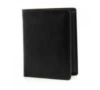 bugatti Primo mittelgroße Hochformatbörse aus echtem Leder in schwarz