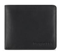 bugatti Primo Geldbeutel Männer Leder - Geldbörse Herren Schwarz - Portmonaise Portemonnaie Portmonee Brieftasche Wallet Ledergeldbeutel
