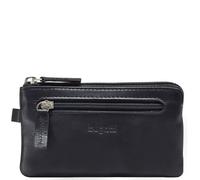 Bugatti Primo Leder Schlüsseletui Groß - Schlüsseltasche für Damen und Herren - Schlüsselmäppchen mit Geldfach, Schwarz