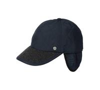 bugatti Puffer-Basecap mit Ohrenklappen | Hutgröße 57, 59, 61 | Unifarben | Aus Kunstfaser Navy