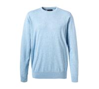 bugatti Pullover Herren Comfort Fit Rundhals Baumwolle blau, 3XL