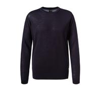 bugatti Pullover Herren Regular Fit Rundhals Wolle blau, S