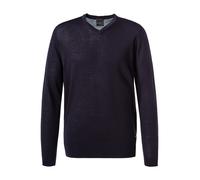 Rundhalspullover BUGATTI Gr. XXL, blau (marine) Herren Pullover Rundhalspullover aus feiner Merinowolle (56770914-XXL)