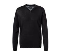 V-Ausschnitt-Pullover BUGATTI Gr. M, schwarz Herren Pullover V-Ausschnitt-Pullover (38974118-M) schwarz