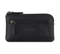 bugatti Remo Schlüsseletui mit 2 Schlüsselringen, Leder-Schlüsselmäppchen in schwarz