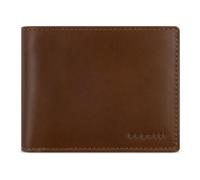 bugatti Remo Portemonnaie mit Klappe und RFID-Schutz, Geldbörse aus echtem Leder, Cognac