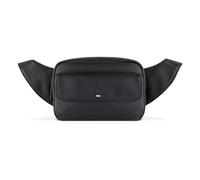 bugatti Rico Bauchtasche, stylische Gürteltasche mit Front- und Hauptfach, Schwarz