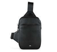 bugatti Rico Mini Crossbody-Bag, praktische Umhängetasche, schwarz | Sling Bag, unisex, schlanke Form, praktisch
