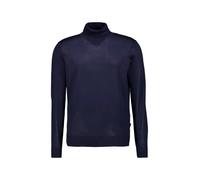 bugatti Rollkragenpullover Herren Regular Fit Wolle blau, L