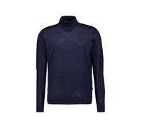 bugatti Rollkragenpullover Herren Regular Fit Wolle blau, XL