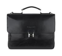 Bugatti Fashion Aktentasche Romano Leder 40 cm mit Laptopfach Schwarz