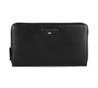 Bugatti Damengeldbörse Romeo 19 cm Leder RFID-Schutz Reißverschluss Schwarz
