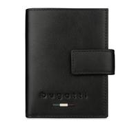 bugatti Romeo Kartenetui aus Leder mit Airtag-Fach und RFID-Schutz, Slim Wallet, schwarz