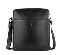 bugatti Romeo Schultertasche aus Leder, Umhängetasche für Herren mit Stil, schwarz