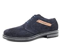 bugatti Herren Ruggiero Comfort Evo Oxford-Schuh, Dark Blue, 43 EU