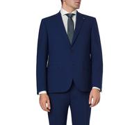 Anzugsakko BUGATTI "Mix & Match", Herren, Gr. 56, blau (360, blau), 75% Wolle, 22% Polyester, 3% Elasthan, unifarben, normal, Manschette, Sakkos, Modern Fit (58418402-56) 360, blau