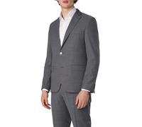 bugatti Sakko Herren Regular Fit Schurwoll-Stretch grau, 26